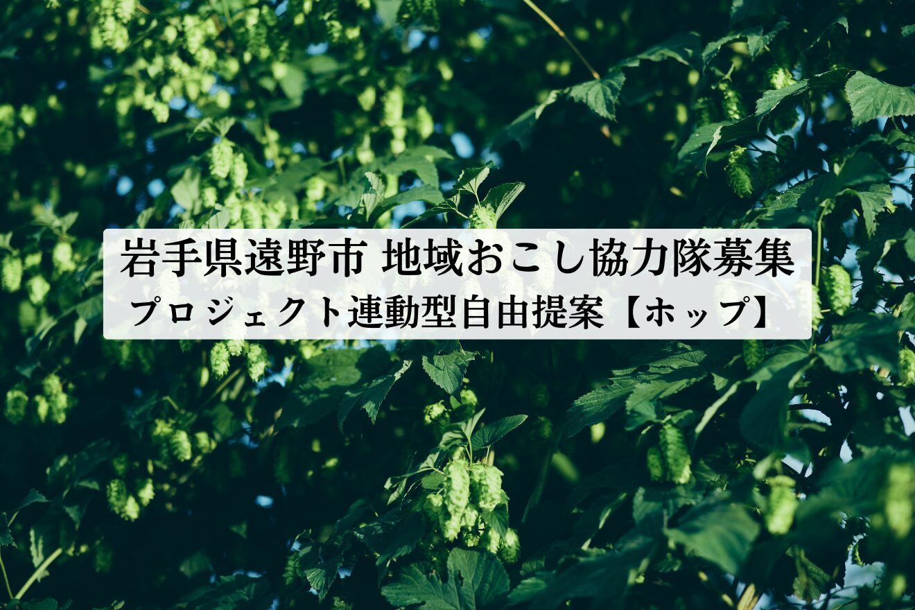 【地域おこし協力隊募集】プロジェクト連動型自由提案